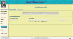 Desktop Screenshot of openhomeo.info